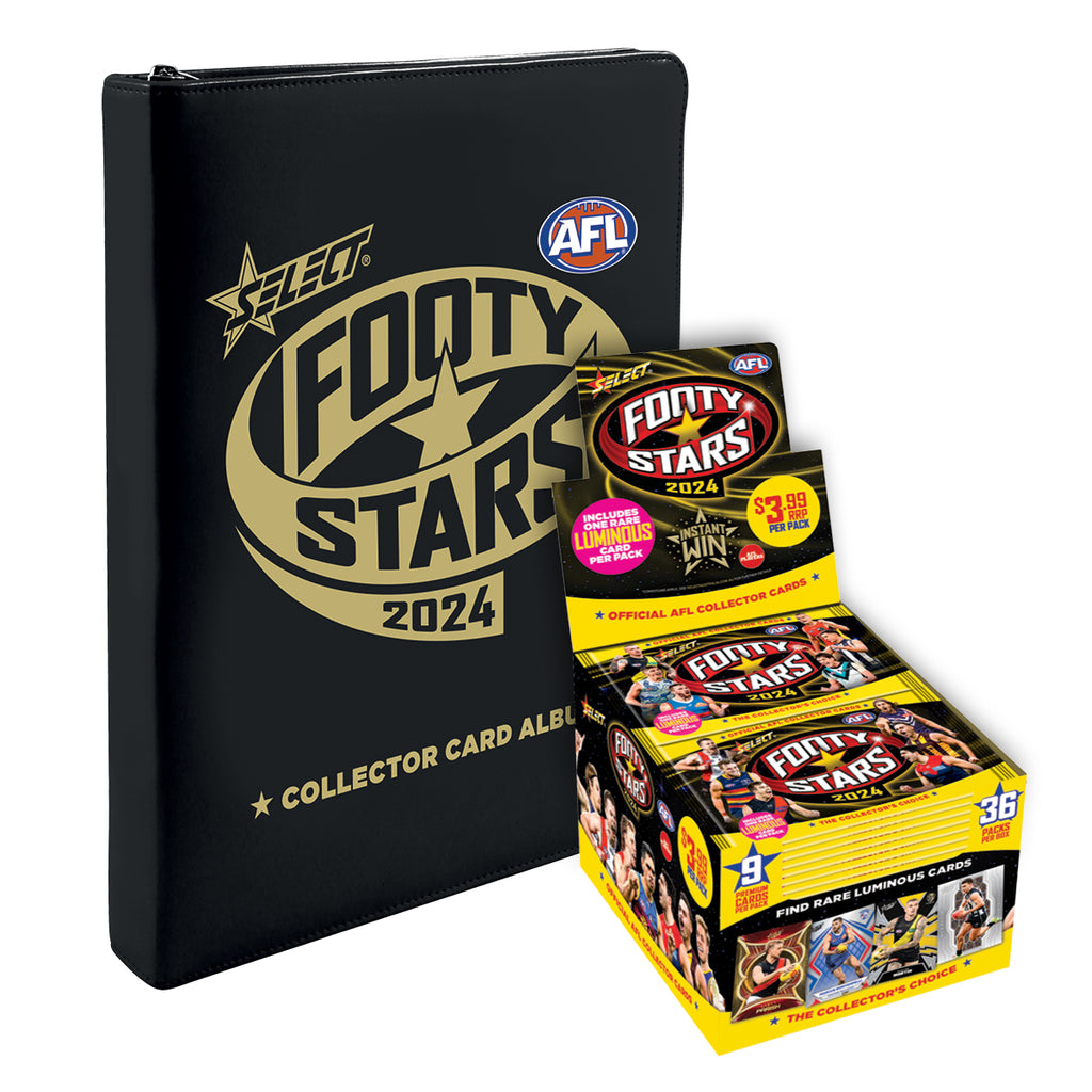 2024 AFL Footy Stars Box & Album Bundle Select Cards