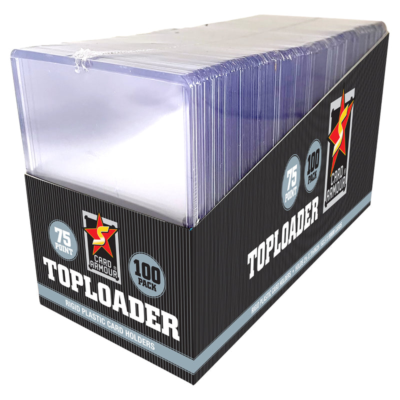 Card Armour 75pt Top Loaders - 100 Pack