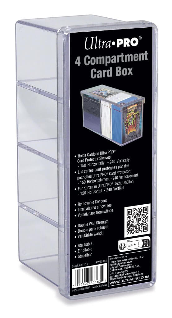 Ultra Pro 4-Compartment Card Box