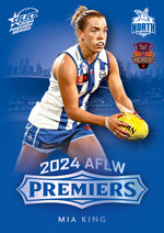 2024 AFLW North Melbourne Platinum Premiers Card Set