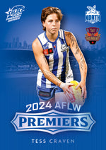 2024 AFLW North Melbourne Platinum Premiers Card Set