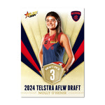 2024 Telstra AFLW Draft Pick Cards