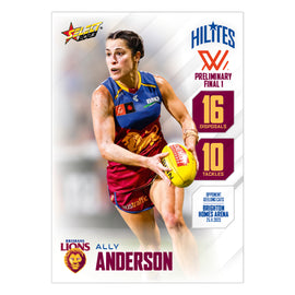 AFLW Season 8 Finals Week 3 PF1 Hilites - Ally Anderson - Brisbane