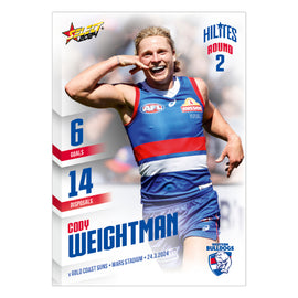 2024 AFL Round 2 Hilites - Cody Weightman - Western Bulldogs
