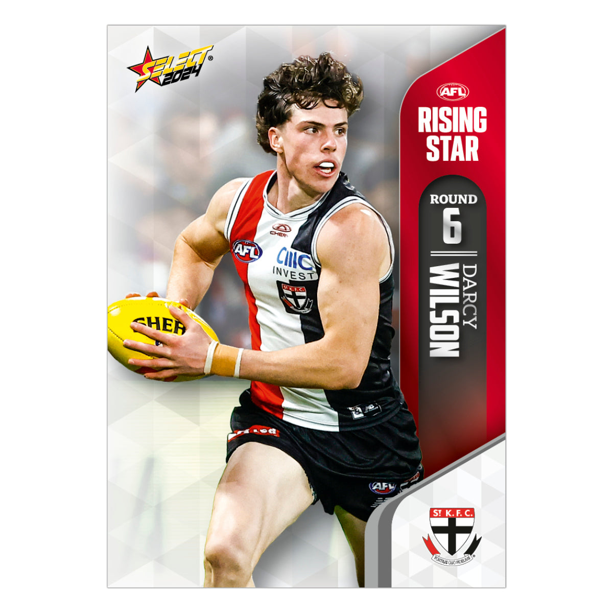 2024 AFL Round 6 Rising Star - Darcy Wilson - St Kilda – Select Cards