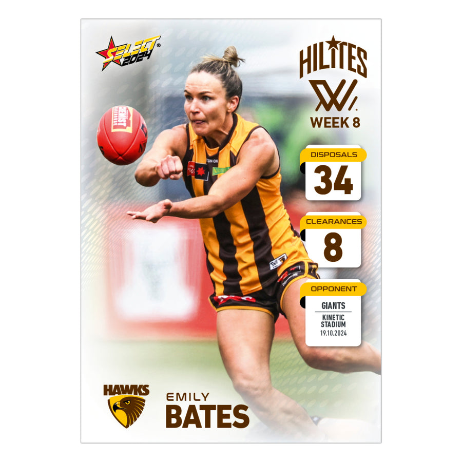 AFLW Season 9 Week 8 Hilites - Emily Bates - Hawthorn