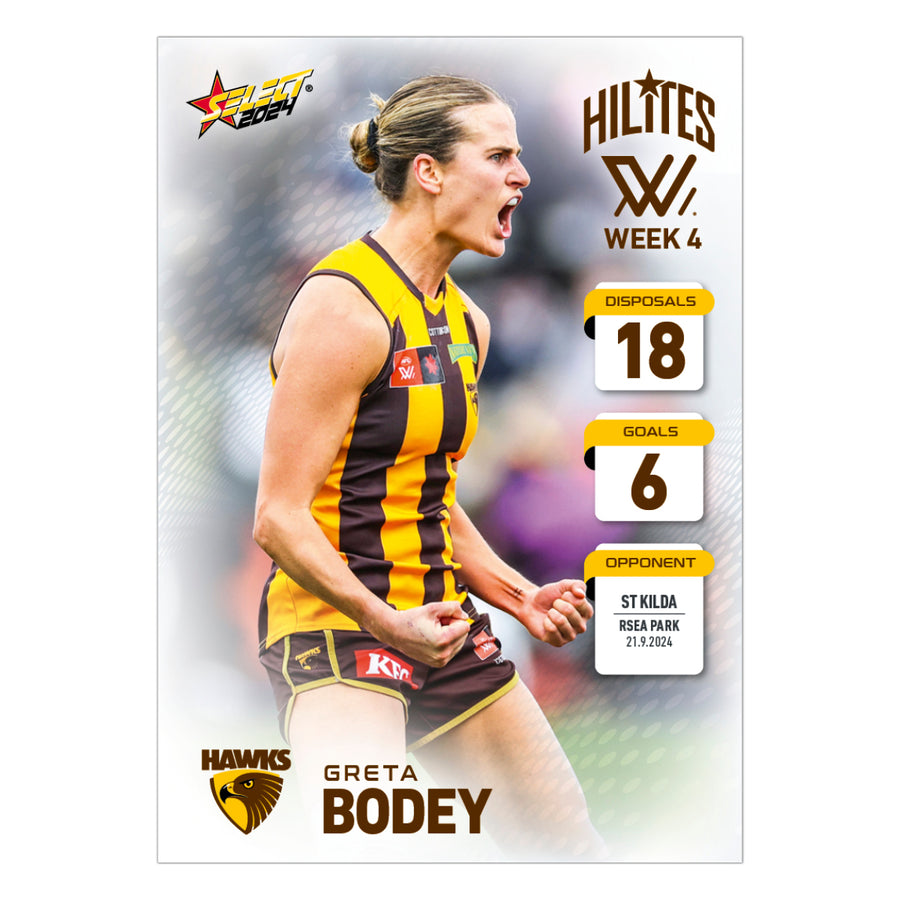 AFLW Season 9 Week 4 Hilites - Greta Bodey - Hawthorn