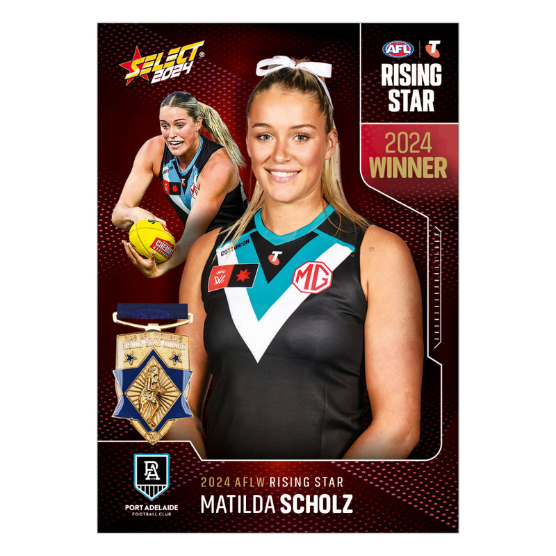 AFLW Season 9 Rising Star Winner - Matilda Scholz - Port Adelaide