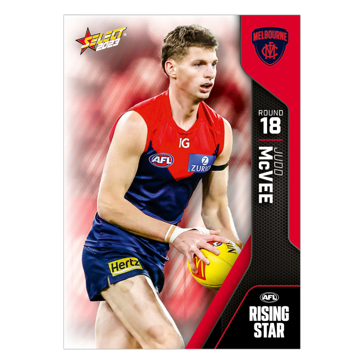 2023 AFL Round 18 Rising Star - Judd McVee - Melbourne – Select Cards