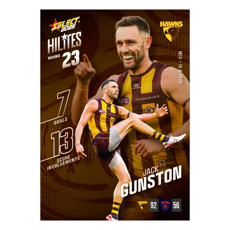 2025 AFL Hilites & Rising Star Cards