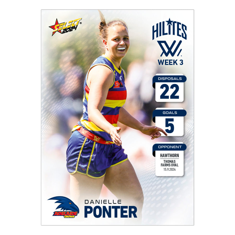 AFLW Season 9 Week 3 Hilites - Danielle Ponter - Adelaide