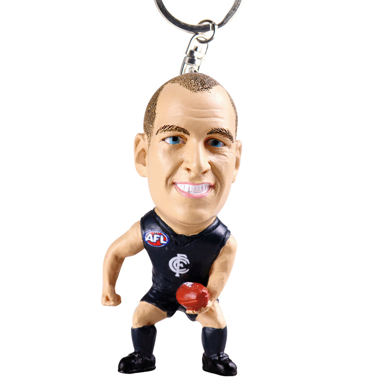 AFL Chris Judd Keyring Figurine - Carlton
