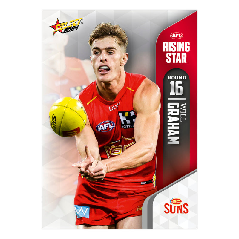 2024 AFL Round 16 Rising Star - Will Graham - Suns