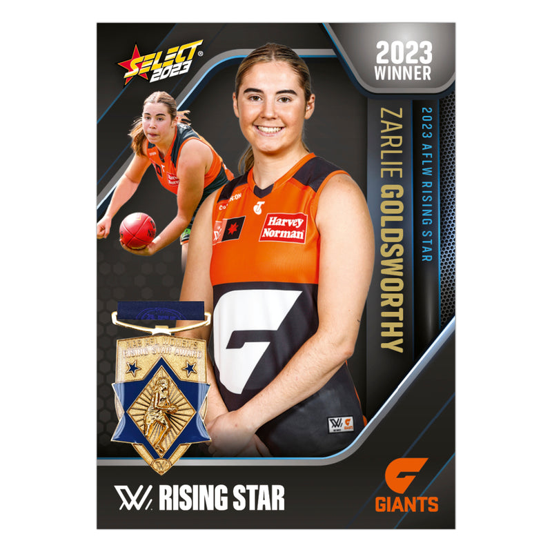 AFLW Season 8 Rising Star Winner - Zarlie Goldsworthy - GWS
