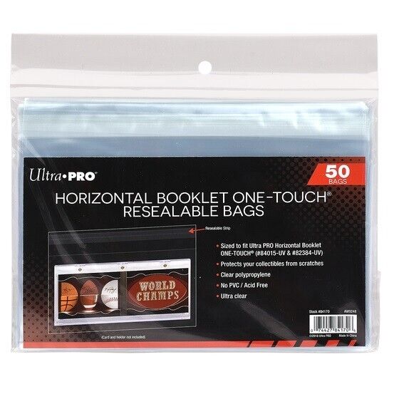 Ultra Pro Horizontal Booklet Resealable Bags (50ct)