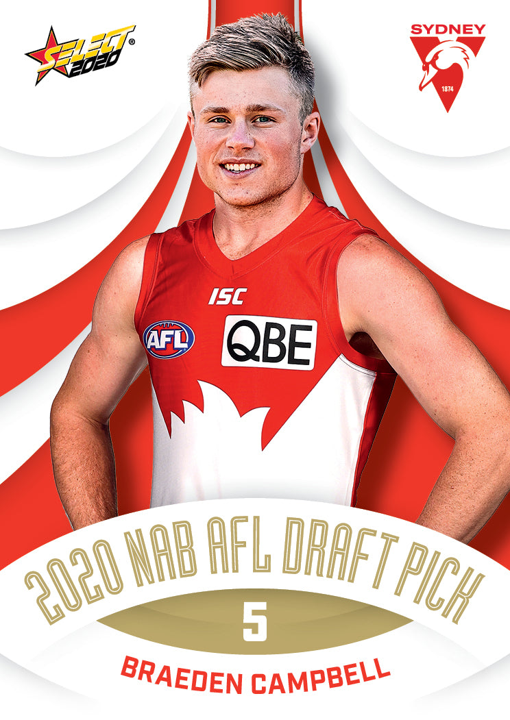 2020 NAB AFL Draft Pick Cards – Select Cards