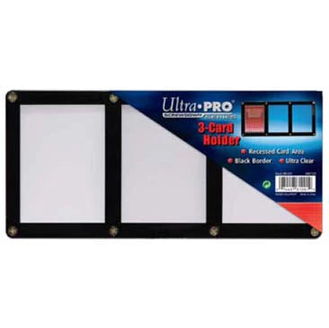 Ultra Pro 3-Card Black Frame Screwdown Holdero
