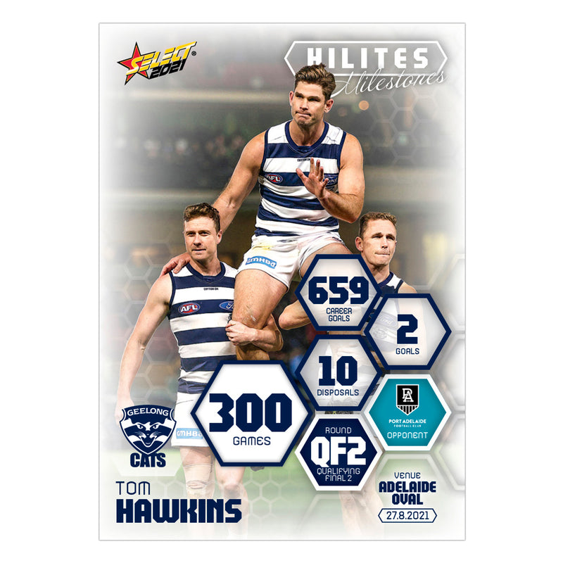 2021 Hilites Milestones - Tom Hawkins - 300 Games