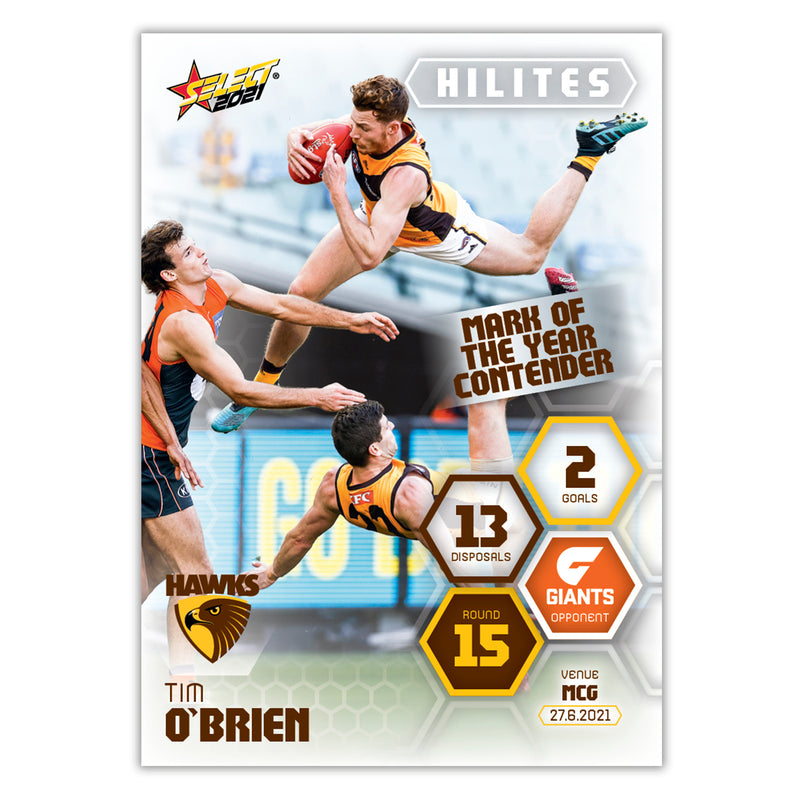 2021 Round 15 Hilites - Tim O' Brien - Hawthorn