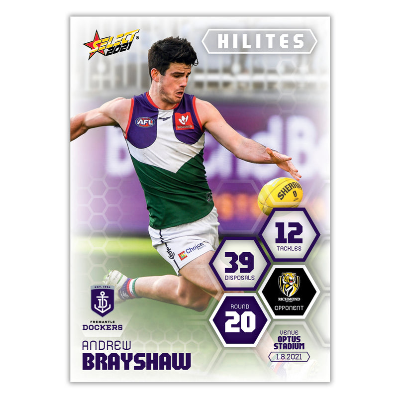 2021 Round 20 Hilites - Andrew Brayshaw - Fremantle