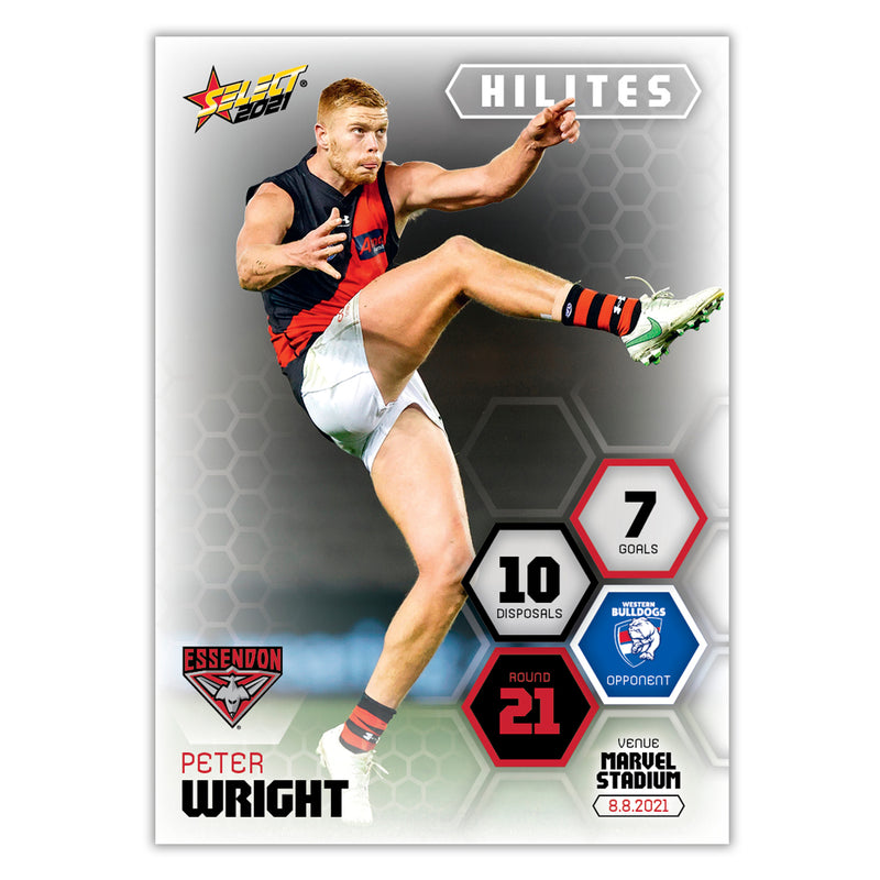 2021 Round 21 Hilites - Peter Wright - Essendon