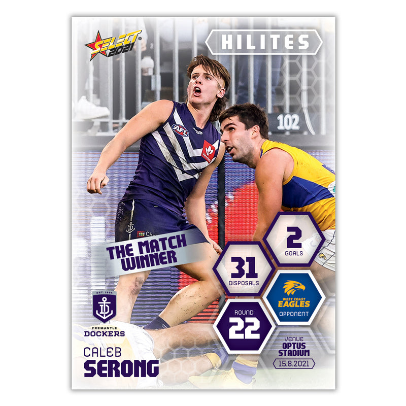 2021 Round 22 Hilites - Caleb Serong - Fremantle