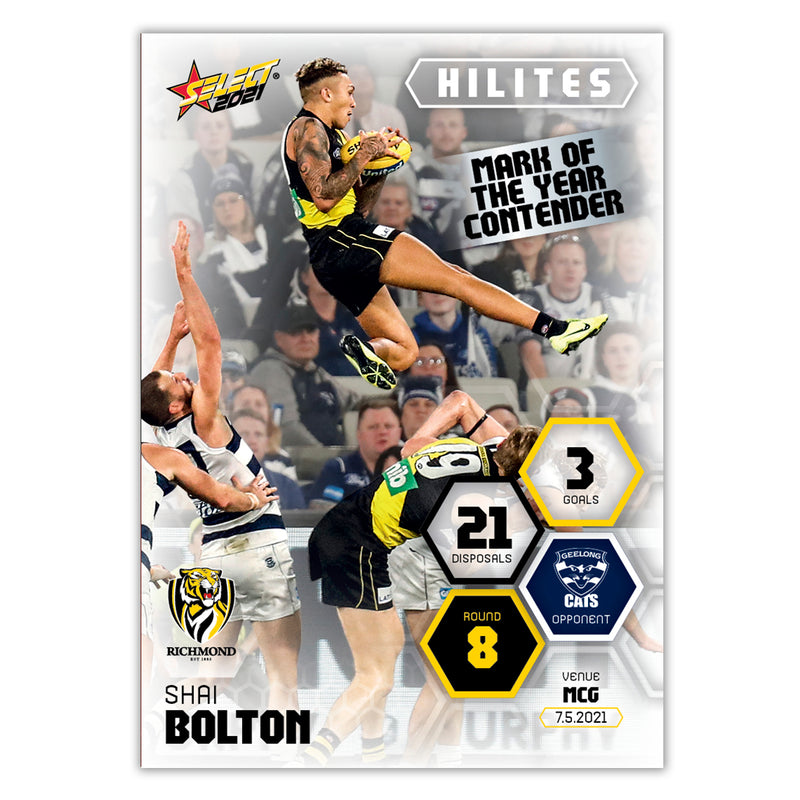 2021 Round 8 Hilites - Shai Bolton - Richmond Tigers