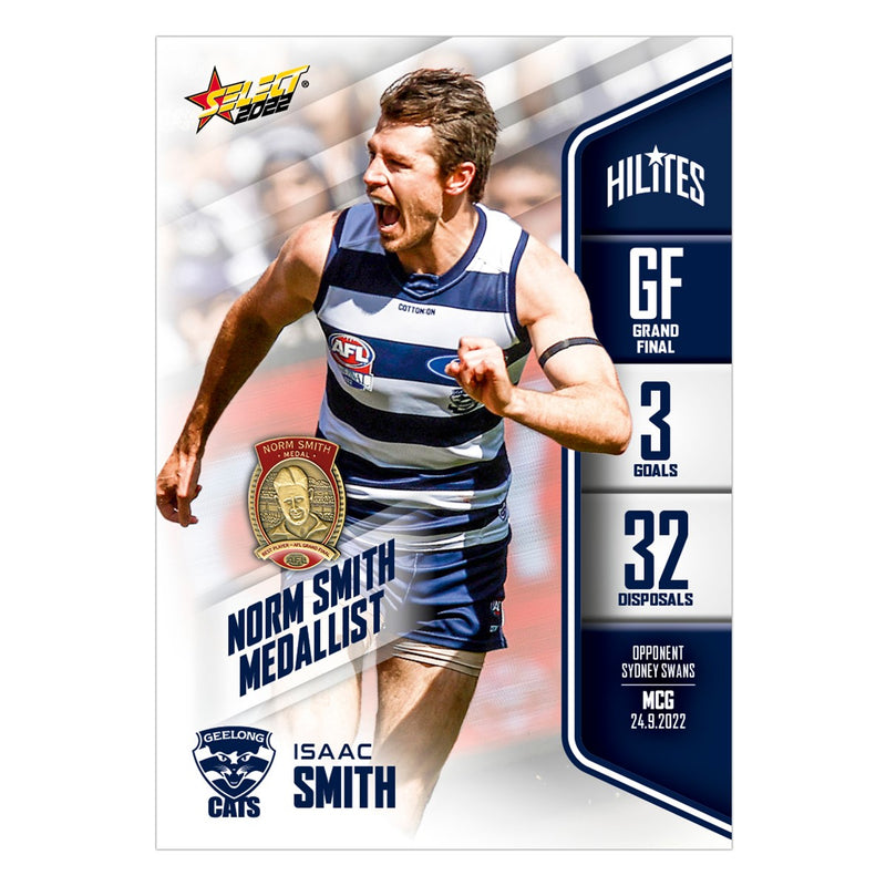 2022 Grand Final Norm Smith Medallist - Isaac Smith - Geelong