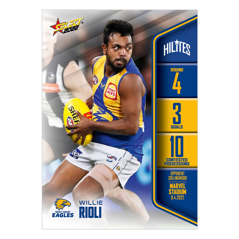 2022 Round 4 Hilites - Willie Rioli - West Coast