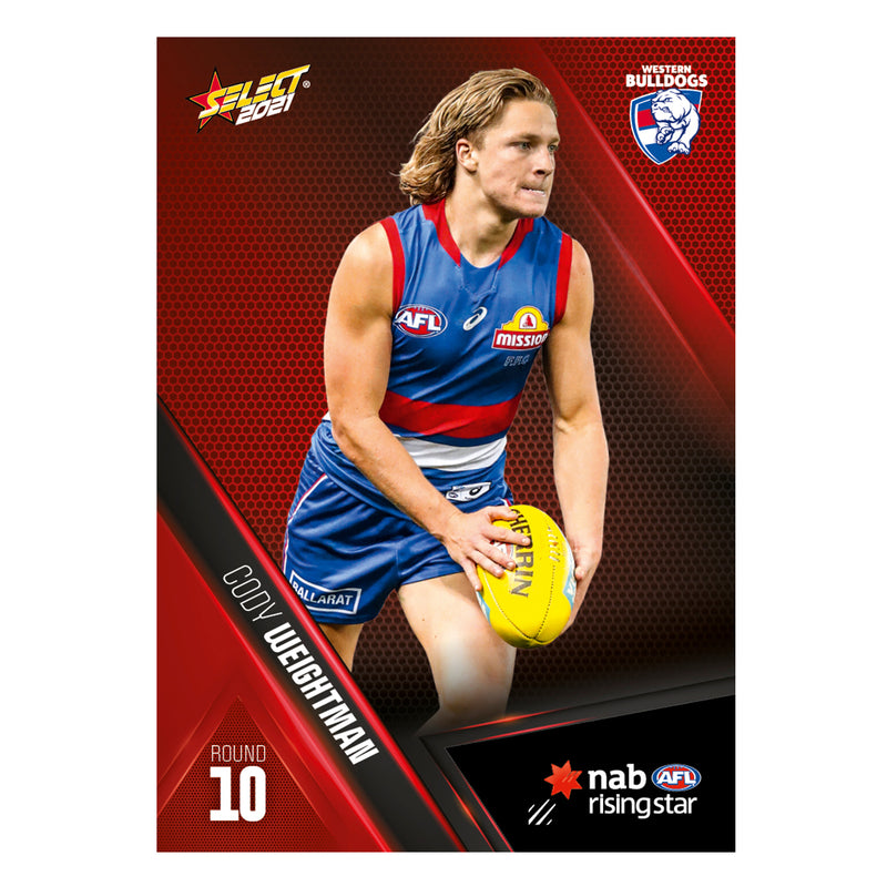 2021 Round 10 Rising Star - Cody Weightman - Western Bulldogs