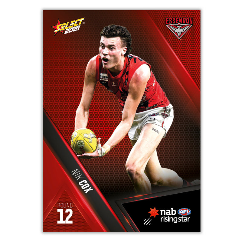 2021 Round 12 Rising Star - Nik Cox - Essendon