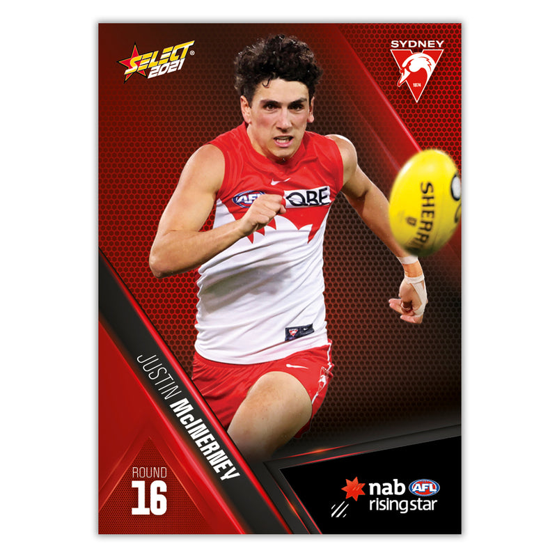 2021 Round 16 Rising Star - Justin McInerney - Sydney Swans