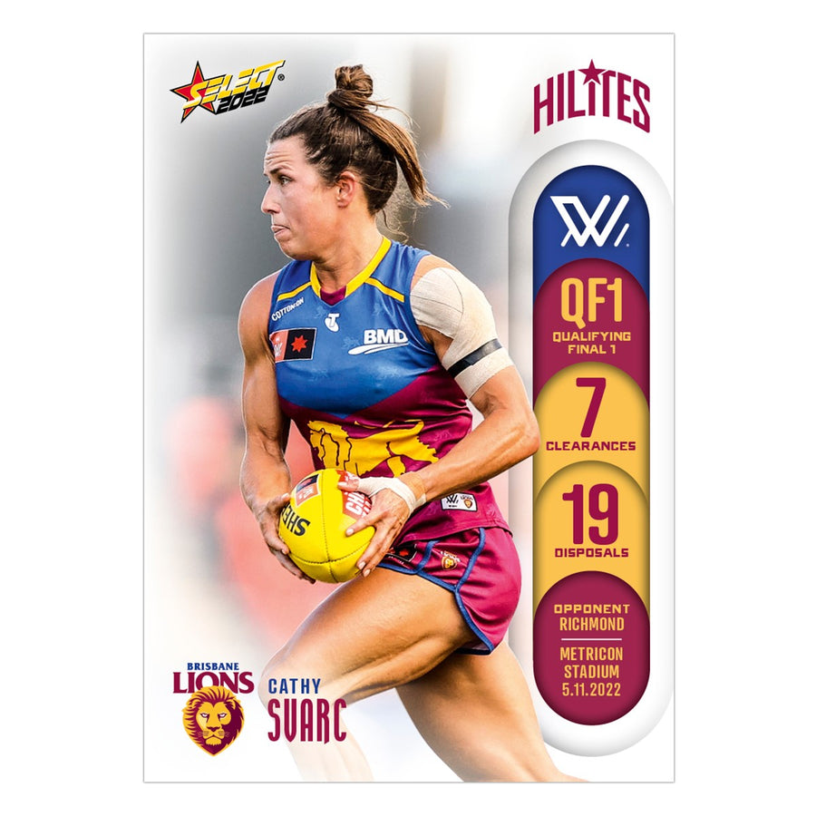 AFLW Season 7 QF1 Hilites - Cathy Svarc - Brisbane
