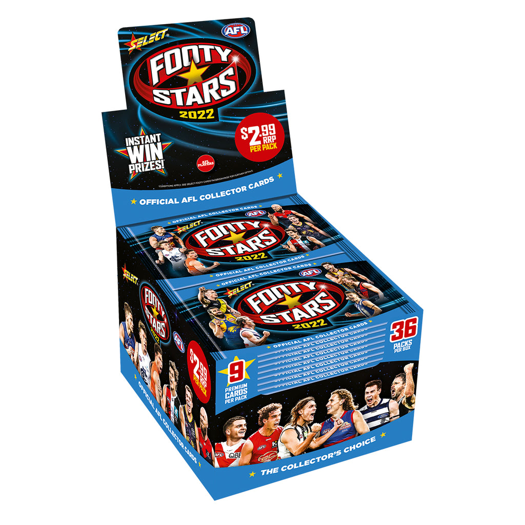 2022 AFL Footy Stars Sealed Box (36 Packs) – Select Cards