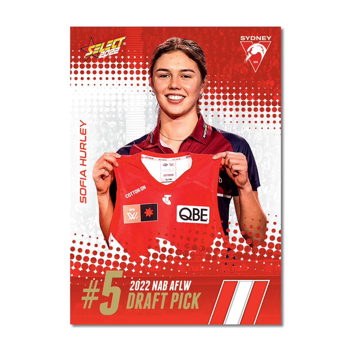 2022 NAB AFLW Draft Pick Cards – Select Cards