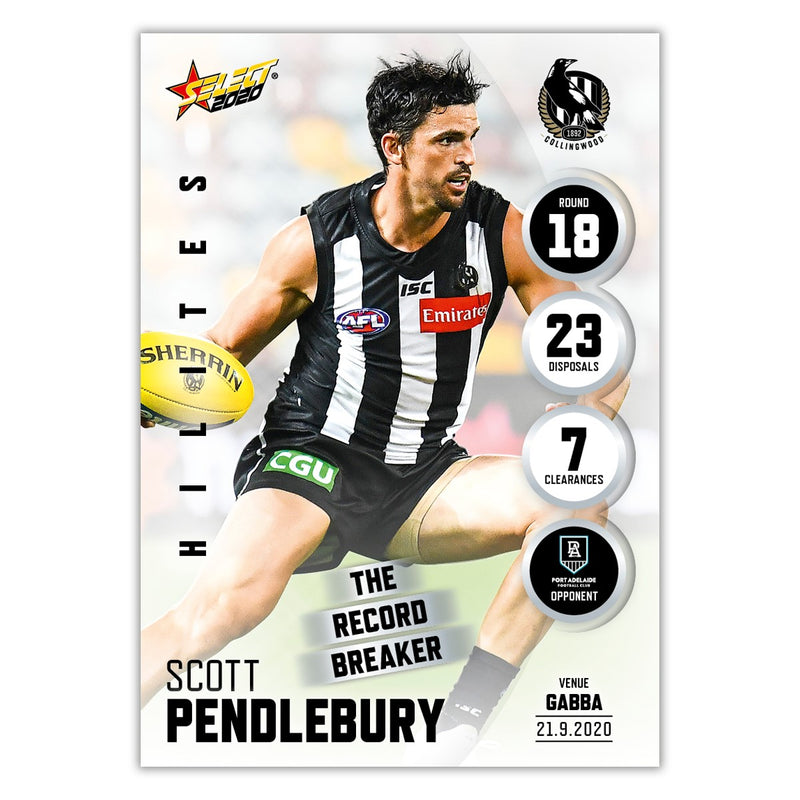 2020 Round 18 Hilite - Scott Pendlebury - Collingwood