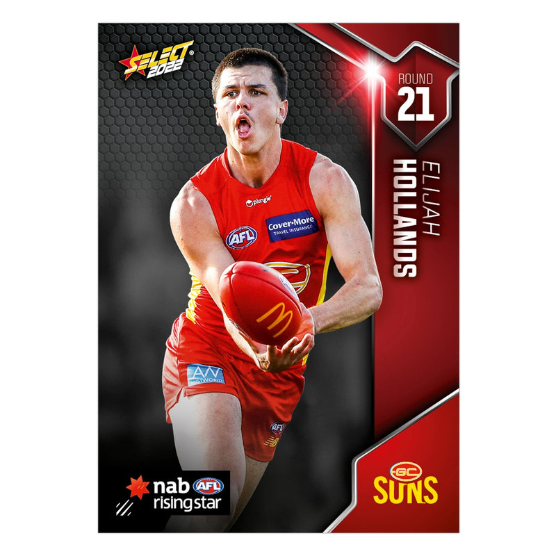 2022 Round 21 Rising Star - Elijah Hollands - Gold Coast Suns